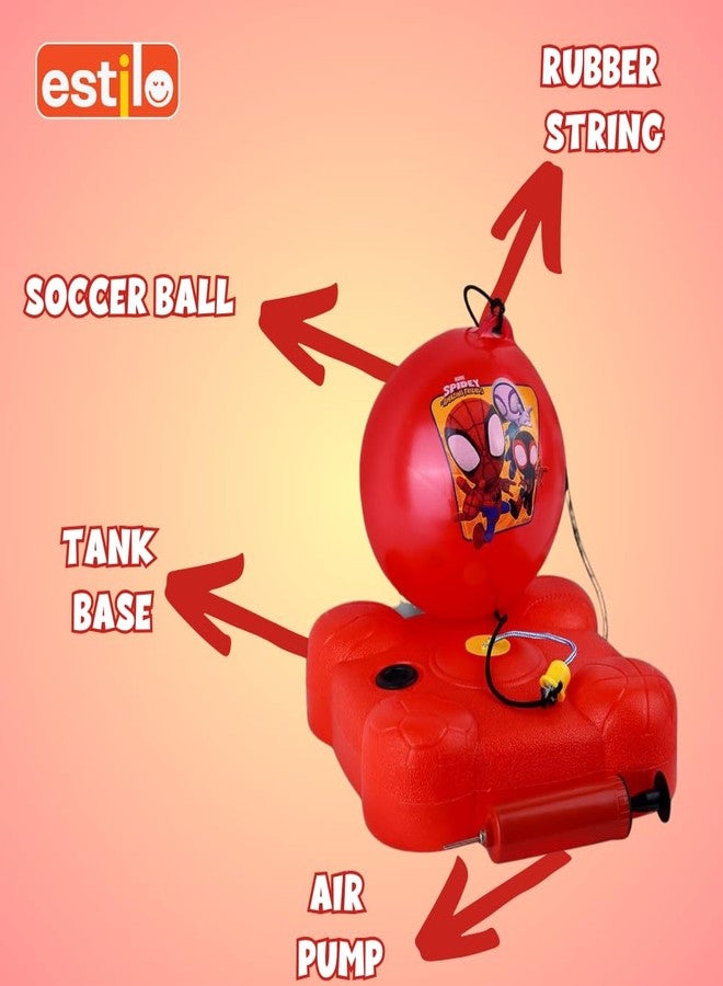 إستلو مجموعة ألعاب كرة القدم Estilo Reflex - مجموعة تدريب كرة قدم من 3 قطع للأطفال | تُحسّن الركل والمراوغة واللمسة الأولى والمهارات | مجموعة ألعاب كرة قدم | للأعمار من 4 سنوات فما فوق (سبايدرمان) - Image 4